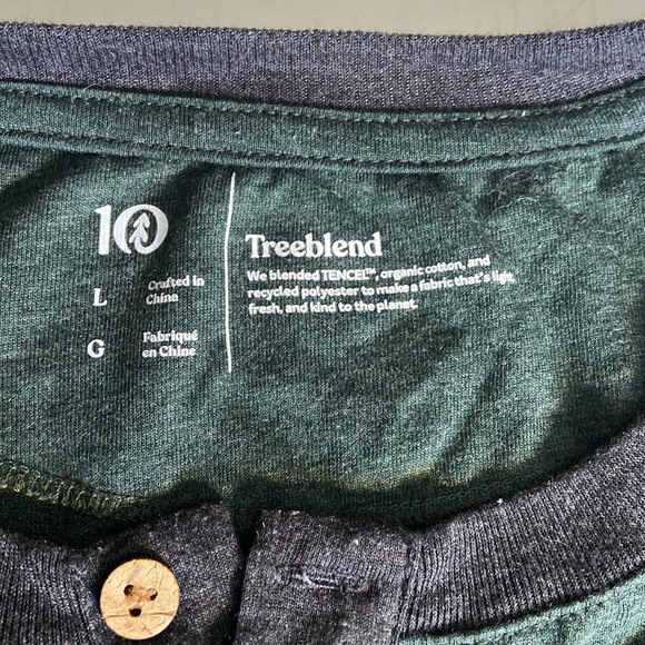 TenTree Classic Raglan Henley Shirt - Picture 6 of 8